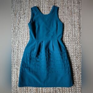 Madewell Green Sleeveless Dress with pockets Sz 6